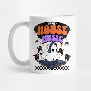 HOUSE MUSIC  - Haunted Ghost Dj (black) Mug